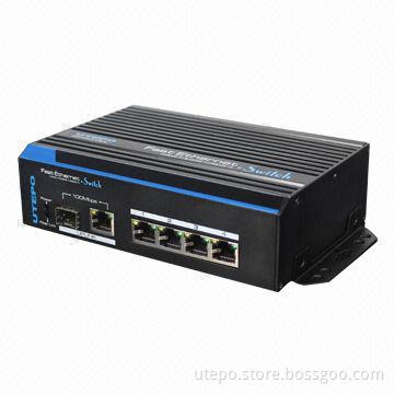 10/100Mbps 4 Ports Ethernet Switch, Up to 150m Transmission Distance